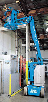 Cherry picker used for factory maintanance